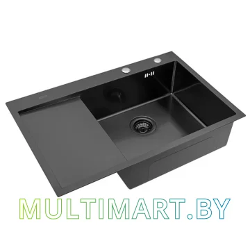 Кухонная мойка ARFEKA ECO AR 780x500 R BLACK PVD NANO